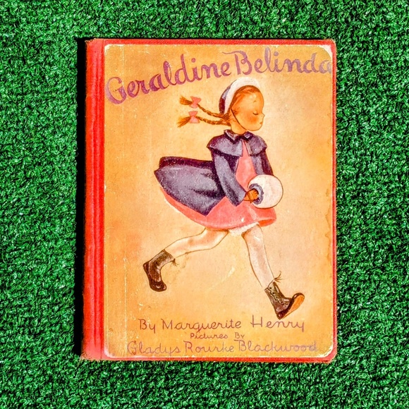 GERALDINE BELINDA-Marguerite Henry 1st Ed 1942 Hard Copy Blackwood Pict Book VTG - Picture 2 of 5